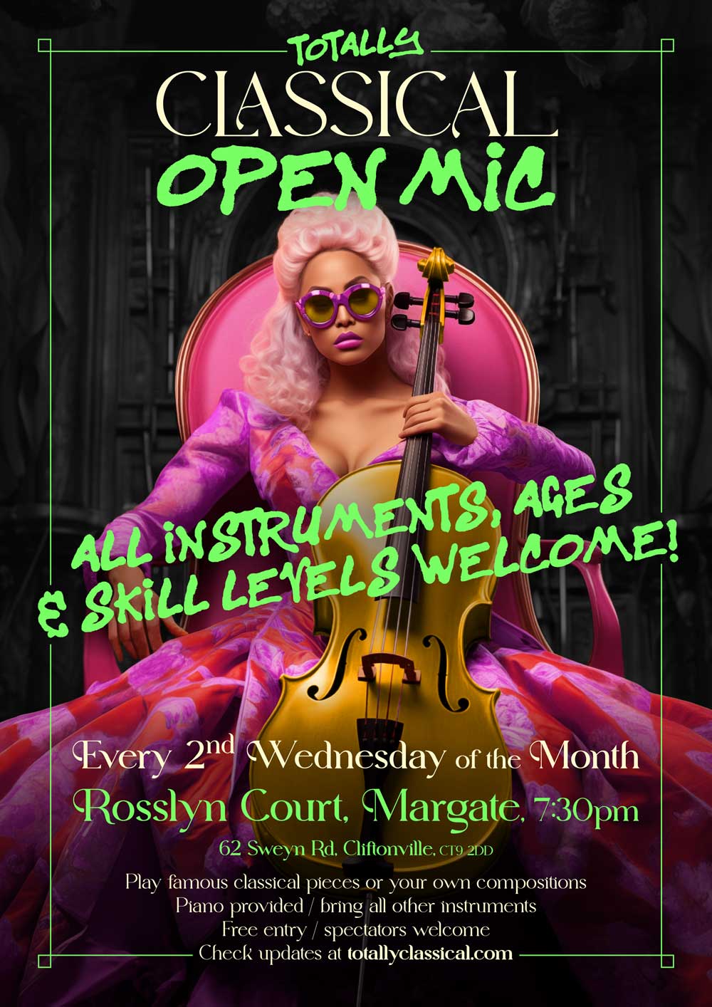 Classical Open Mic Nights at Rosslyn Court
