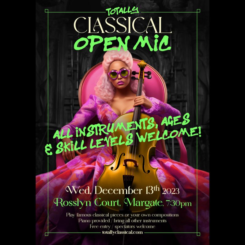 Image representing Classical Open Mic Night from Rosslyn Court